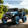 thumbnail image 3 of EastVita 24V 2 Seater Ride on Car, Electric Ride on Toys Remote Control, Dark Blue, 3 of 8