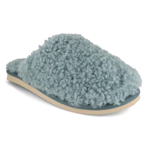 Thies Slipper | Fluffy Shearling, Ice