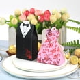 thumbnail image 3 of 100 Pieces Paper Candy Box European Party Supplies Lovely Style Fashionable Replacement Wedding Chocolate Sugar Gift Case Container Party Supplies Bride, 3 of 8
