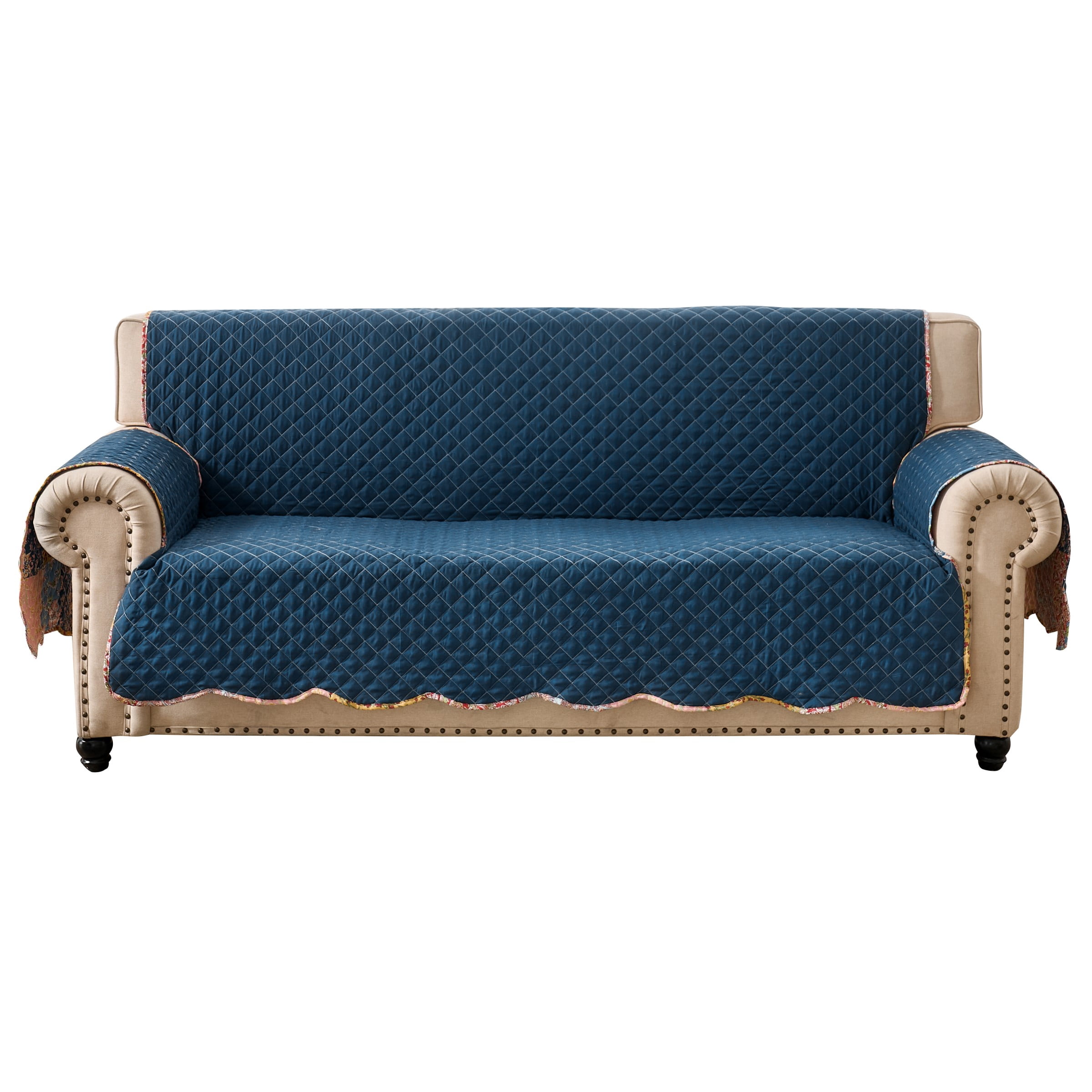 Greenland Home Fashions Tangier Boho Print Print Reversible Slipcover/Furniture Protector, Sofa