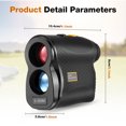 Oyajia Laser Golf/Hunting Rangefinder, 6X Magnification Clear View 550 Yards Laser Range Finder