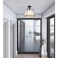 thumbnail image 2 of SC13362BK Artcraft Lighting Pullman - 3 Light Semi-Flush Mount-13.5 Inches Tall and 17 Inches Wide-Black Finish, 2 of 10