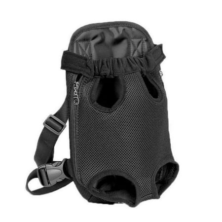 Pet Dog Puppy Backpack Carrier Travel Note Bag Front Net Double Sling Shoulder