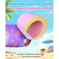 thumbnail image 3 of HeySplash Swim Vest for Kids，Pool Floaties Fit 31-66 Lbs/Age 2-5，Swimming Vest with Adjustable Strap，Purple Jellyfish, 3 of 8