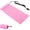 Pink, variant on 85 Keys Foldable Rollable Silicone Wired Keyboard, Silent Waterproof Dustproof Lightweight USB Soft Rubber Keyboard for Desktop Laptop Travel, Black