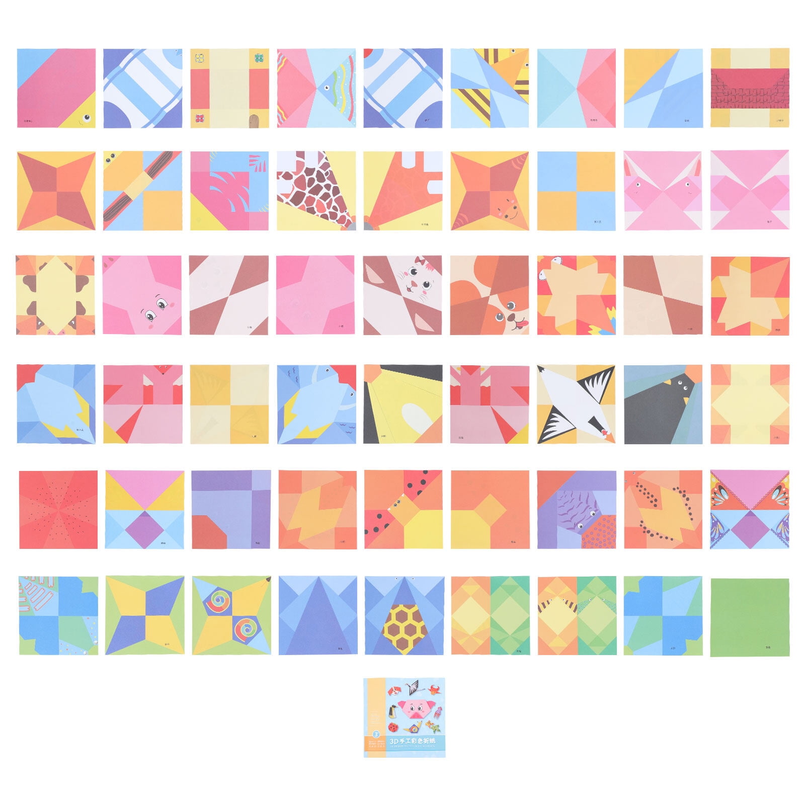 Origami paper 1 Set Child Origami Paper Kids Educational Child Toy