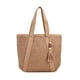 thumbnail image 3 of Bolso de hombro para mujer, bolso de mano tejido para mujer, bolso de viaje, bolso de compras de moda para mujer Marrón claro, 3 of 9
