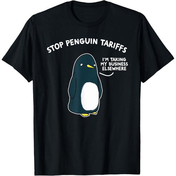 Stop Penguin Tariffs, Camiseta con tarifa de pingüinos