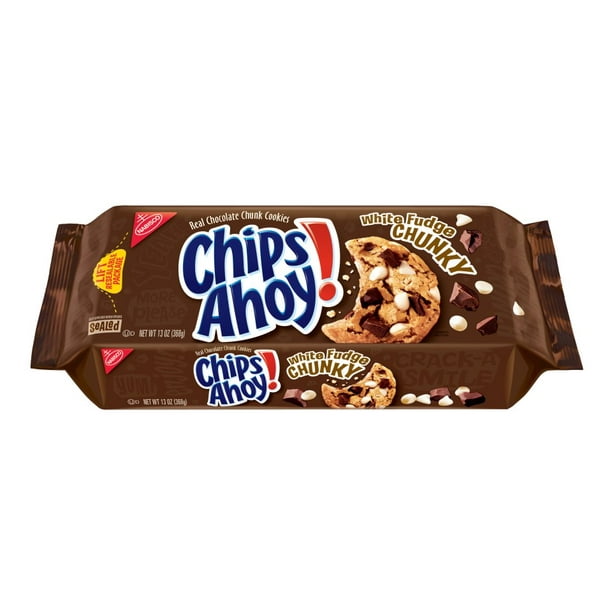 Nabisco Chips Ahoy! White Fudge Chocolate Chunk Cookies, 11.75 Oz