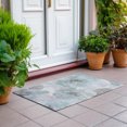 thumbnail image 6 of Addison Rugs Chantille Indoor/Outdoor Transitional Floral Seafoam Washable Rectangle Rug, 1'8" x 2'6", 6 of 6