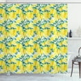 thumbnail image 1 of Ambesonne Kitchen Shower Curtain, Watercolor Murky, 69"Wx75"L, Forest Green Yellow, 1 of 3