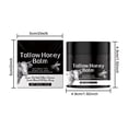 thumbnail image 2 of Lenkho Tallow & Honey Face Moisturizing Cream with Sweet Almond Oil, Organic Grass Fed Whipped Beef Tallow Moisturizer, Gentle Moisturizer for Sensitive Skin, Natural Face & Body Care, 60g, 2 of 9