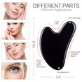 thumbnail image 2 of Herramientas faciales Gua Sha FUANKANG, piedra guasha negra, obsidiana, 2 of 6