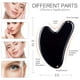 thumbnail image 2 of Herramientas faciales Gua Sha FUANKANG, piedra guasha negra, obsidiana, 2 of 6