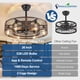 thumbnail image 5 of Ventilador de Techo DINGLILIGHTING 26" Sin Aspas Nogal con Control Remoto, 5 of 9