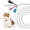 White, variant on Cord Protector from Cats Dogs 10ft 3/8 Inch, Flexible Cable Sleeve for Cable Management, Cable Cord Organizer Protect Cords from Pets Chewing, Black