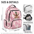 thumbnail image 5 of Bulopur Pink Camo Bow Duck Kids Backpack for Girls Sweet School Bag Lightweight/Breathable/Durable/Waterproof Multi-Pocket Book Bag for Daily Use, 5 of 8