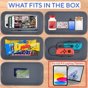 Timed Lock Box - Unplug from Cell Phones, Video Games, Socials, Snacks, Distractions - Time Locking Container - 30 Days Max Timer - Habit Control Tool - Gray