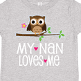 thumbnail image 4 of Inktastic My Nan Loves Me Owl Girls Toddler T-Shirt, 4 of 5