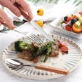 thumbnail image 3 of Stainless Steel Flatware Set  Spoons and Forks Cutlery Serving Set 3 Wooden Handle Dinner Knife Fork Spoon Set, 3 of 6