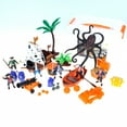thumbnail image 2 of Pirate Action Figures Playset with Boat, Treasure Chest, Cannon, Shark, and Pirate Figures, 2 of 7