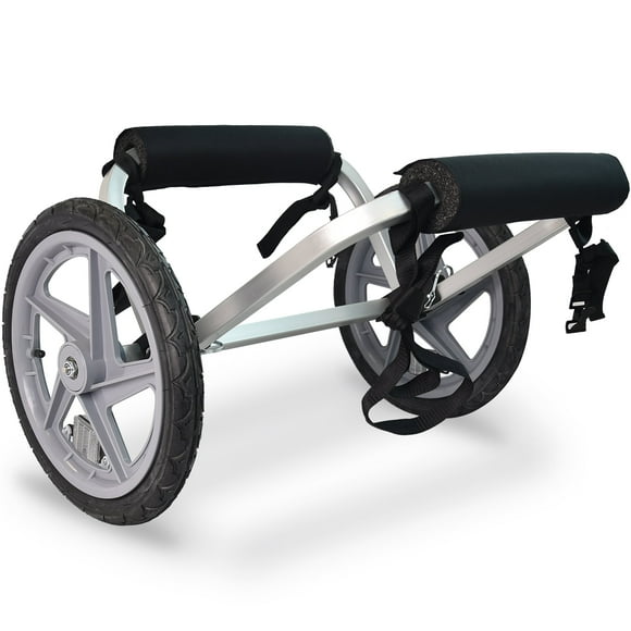 Wike Chariot de Bateau en Aluminium Ultra-Léger pour Kayaks, Planches de Surf et Paddleboards - Convient aux Bateaux jusqu'à 75lbs de Poids de Remorquage/100lbs de Poids de portage, Inclut des supports Rembourrés et un Cadre en Aluminium