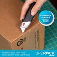 thumbnail image 5 of Premium Utility Knife Set | Retractable Box Cutter with Rubber Handle Heavy-Duty Cutting for Cardboard, Carpet, Plastic Blade Iludes 2 Razor Knives & Extra Blades, 5 of 6