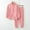 Pink, variant on BONIXOOM Matching Family Christmas Pajamas Silk Pajamas For Women Loungewear Drawstring Long Sleeve Solid Sleepwear Sets Orange L