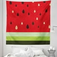 thumbnail image 1 of Nature Tapestry, Macro Watermelon Pattern Fresh Ripe Organic Fruit Illustration, Fabric Wall Hanging Decor for Bedroom Living Room Dorm, 5 Sizes, Red Green Black, by Ambesonne, 1 of 1