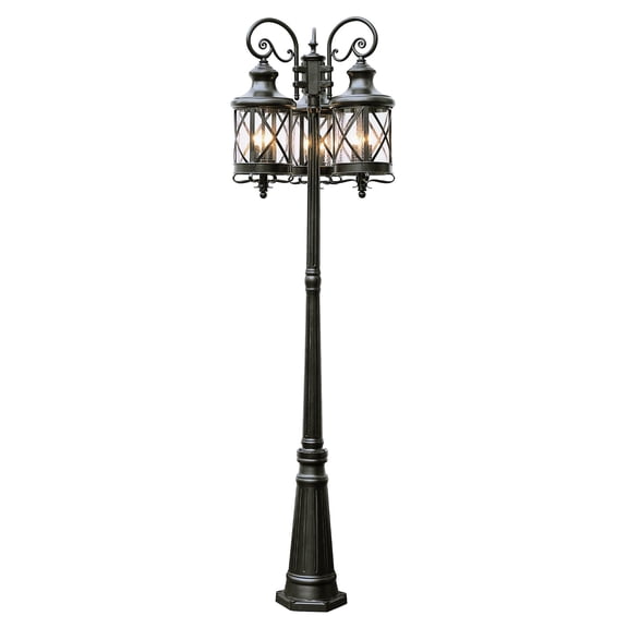 Trans Globe Lighting 5127 Three Light 81" Tall Outdoor Post Light From The Outdoor