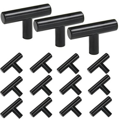 Probrico Flat Black Modern Cabinet Hardware Drawer Handle Pulls