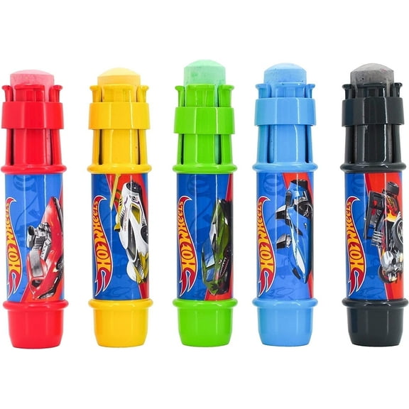 Hot Wheels Sidewalk Chalk Holders with 5 Count Assorted Colors