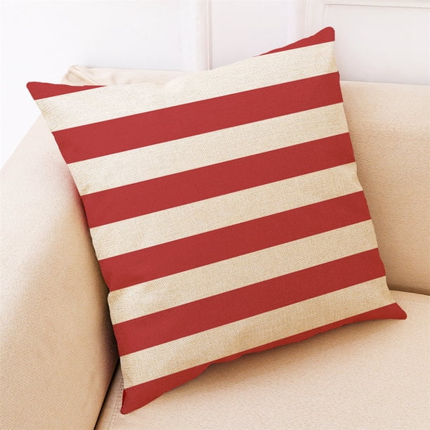 onlyliua ¡ Liquidación de Ofertas de Hoy! Funda de Almohada Decorativa Fundamental para El Hogar, Funda de Almohada Geométrica Roja, Fundas de Almohada