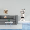 thumbnail image 2 of Escultura de hoja, estatua de metal, figura de resina, base de hierro, decoración artística, adorno de moderno, diseño portátil, adecuado p, 2 of 8