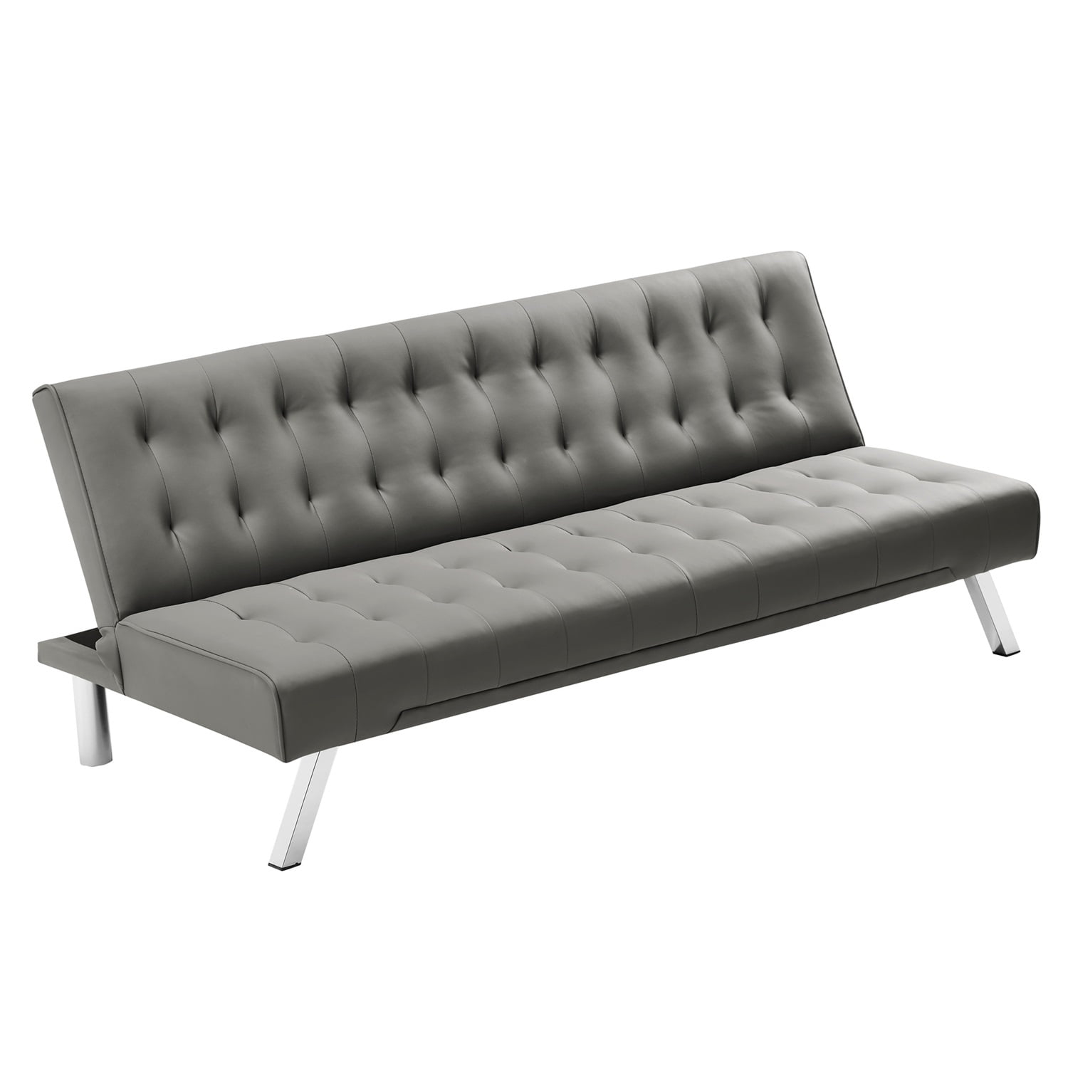 Kepooman Modern Convertible Folding Sofa Bed for Compact Living Space, Apartment, Dorm, Bonus Room with Metal Legs, Grey Kepooman Modern Convertible Folding Sofa Bed for Compact Living Space, Apartment, Dorm, Bonus Room with Metal Legs, Grey