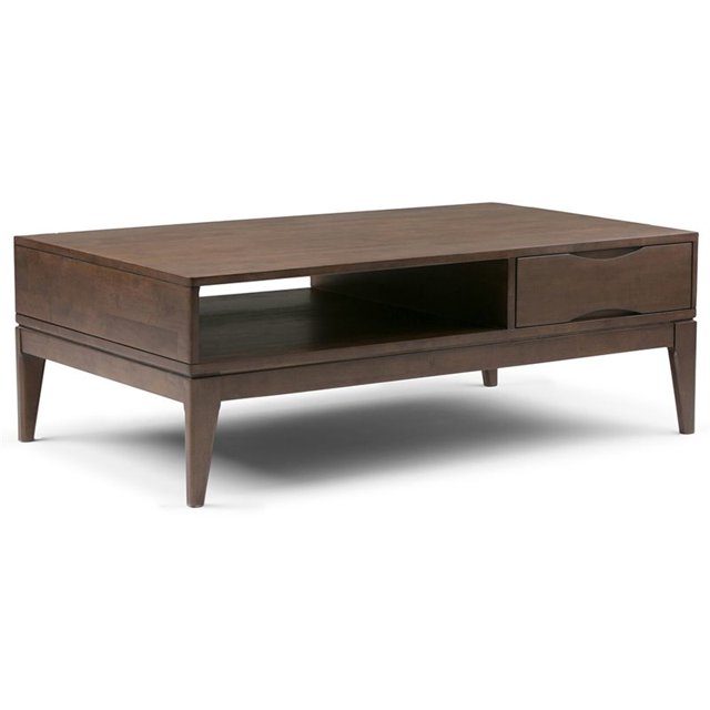 Simpli Home Table Basse Harper en Brun Noyer