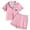 t#65Pink2177, variant on CAIVO Child Girls 2pcs Tween Girl Heart Print Button Down Lapel Short Sleeve Summer Shirt Tops Shorts Outfit Sets Soft Comfortable Kids Versatile Clothing Sets