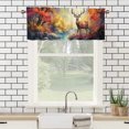 thumbnail image 3 of Deer Kitchen Valance Curtains Animal Forest Wildlife Autumn Hunting Jungle Rustic Privacy Decorative Rod Pocket Short Window Valance Curtains 54 by 18 in, 1 Panel, 3 of 6