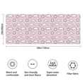 thumbnail image 3 of Pink Purple Sun Cloud Pattern Bathroom Rugs Mat,Non Slip Microfiber Bathroom Rug,Rubber Backing,Soft Bathroom Mats for Bathroom Floor,Tub and Shower,60x24in(150x60cm), 3 of 5