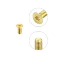 thumbnail image 4 of Flat Head Socket Cap Screws, M2.5-0.45x6mm Brass Inner Hex Drive Fasteners Bolts 12Pack, 4 of 6