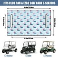 thumbnail image 3 of 51" x 31" Golf Cart Bench Seat Protector, Microfiber Towel Cover for EZGO RXV, Club Car DS, Yamaha Drive, Icon Standard Seats, 3 of 8