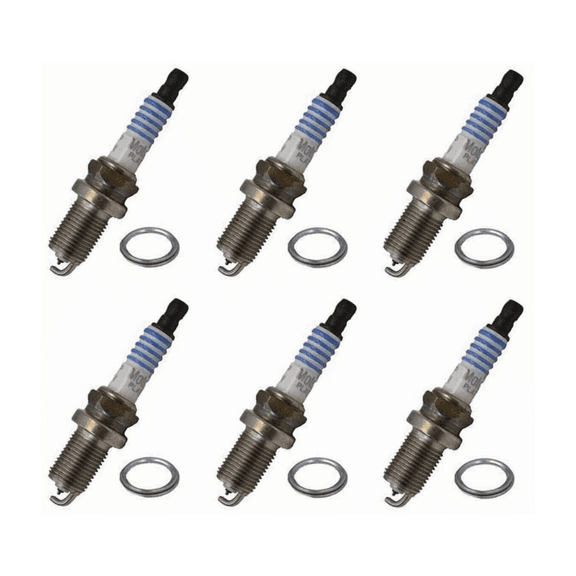 6 Spark Plugs OEM FORD MOTORCRAFT AGSP32FMF6 FINEWIRE Platinum MPN #SP-497