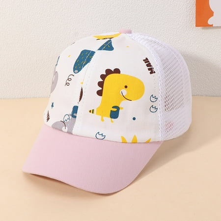 

Hunpta Hats For Kids Toddler Boys Girls Breathable Dinosaur Cap Spring Summer Sun Hat Cute Cartoon Printed Cap