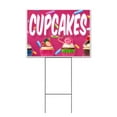 thumbnail image 1 of Cupcakes (18" x 24") Yard Sign, Includes Metal Step Stake, 1 of 6