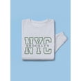 thumbnail image 3 of Nyc Brooklyn College Style Sweatshirt Men -Image by Shutterstock, Male x-Large, 3 of 4