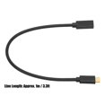 thumbnail image 4 of TypeC to TypeC Cable 10Gbps USB 3.1 Fast Charging ABS TypeC Female to TypeC Male for MacBook Pro for Huawei(1m 3.3ft ), 4 of 4