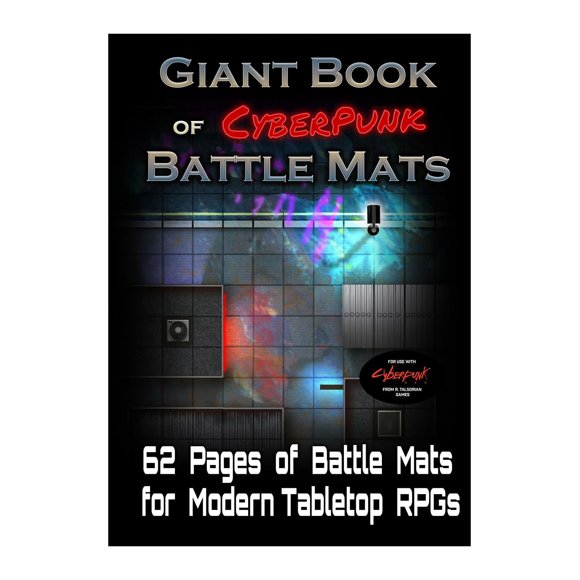 Tapetes de batalla Book Loke Giant Book of Cyberpunk para RPG