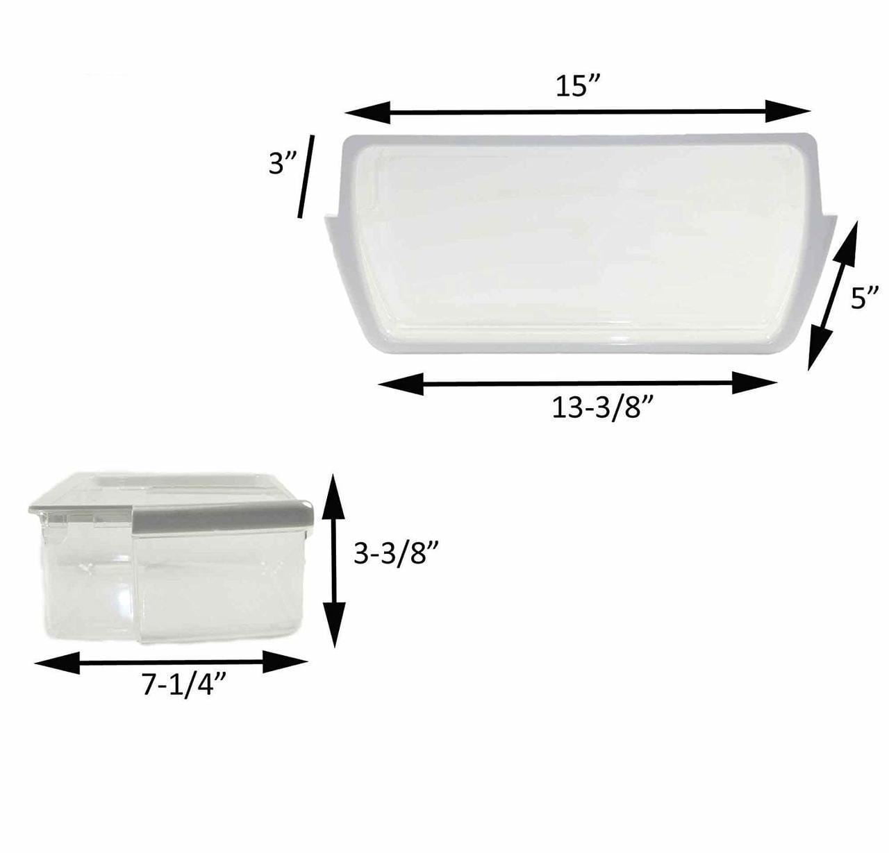 W10321304 Bin Compatible with Whirlpool  Refrigerator