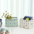 thumbnail image 4 of FAMTKT Foldable Canvas Storage Box, Fabric Storage Basket Household Desktop Cosmetics Storage Box, Closet Organizers and Storage, 4 of 5