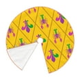 thumbnail image 3 of Bingfone Christmas Tree Skirt Mat Christmas Decoration Interior 48"-Mardi Gras Crayfish And Fleur De Lis, 3 of 8